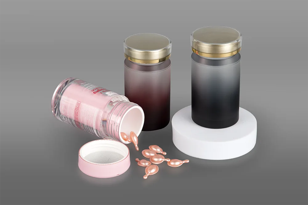 PETG Cosmetic Bottle For Capsules