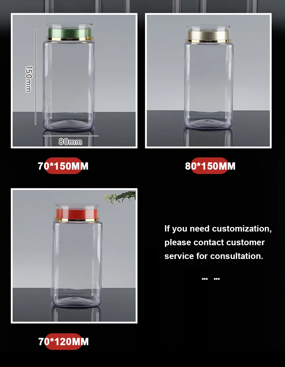 PET Cosmetic Bottle For Capsules
